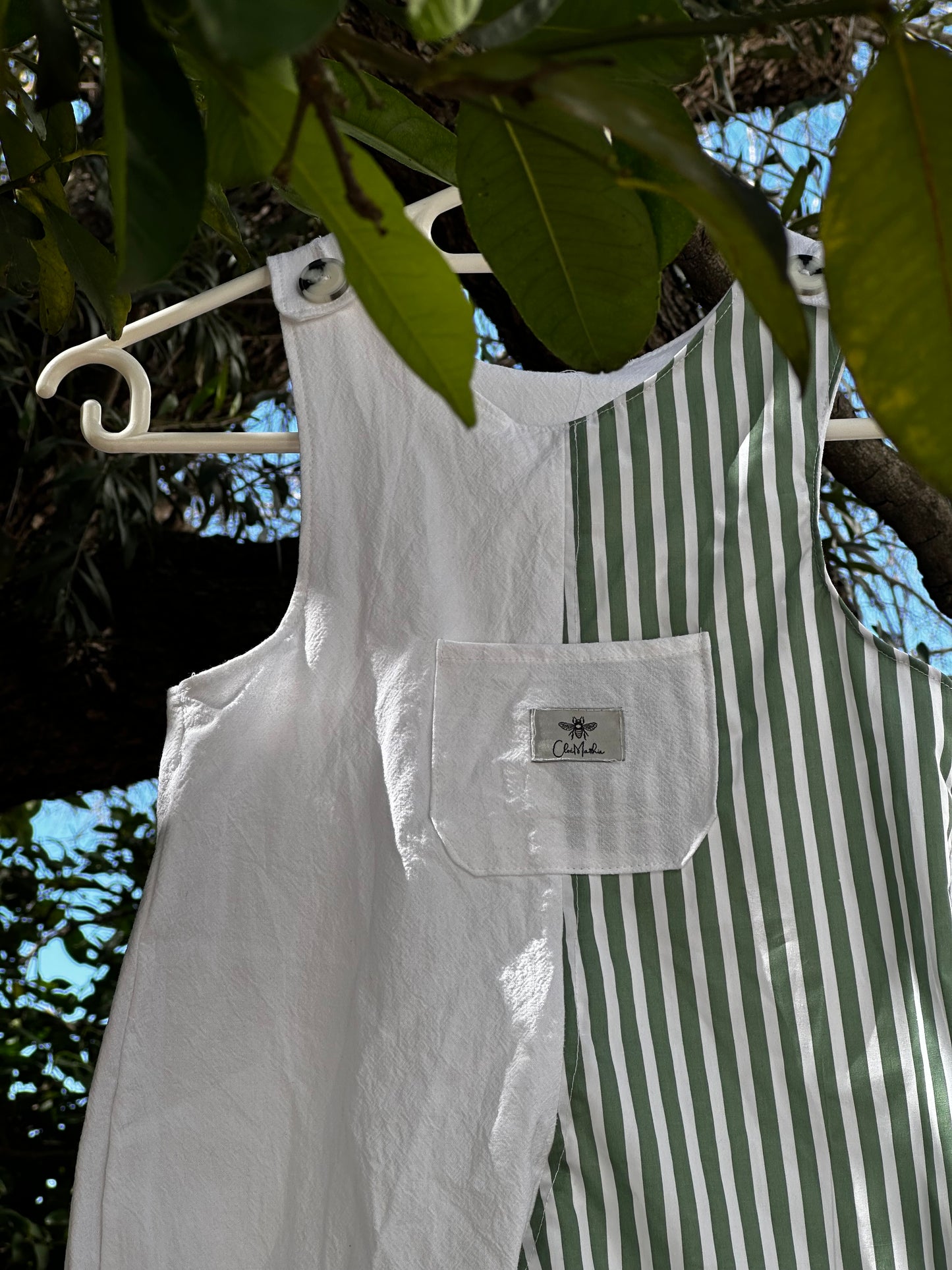 Green Stripes Overall