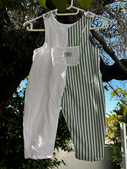 Green Stripes Overall