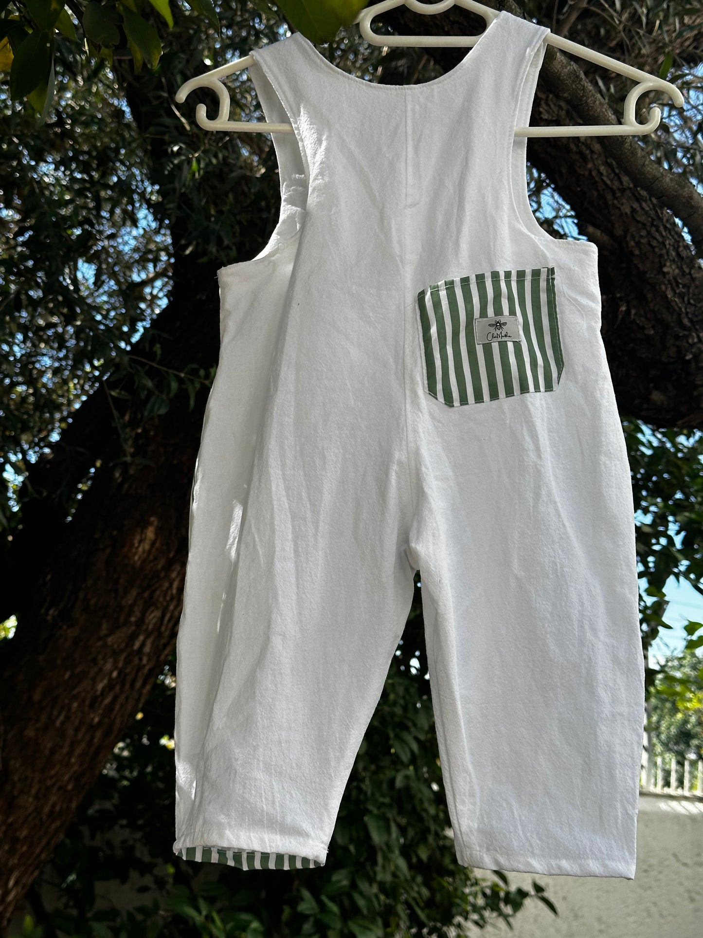 Green Stripes Overall