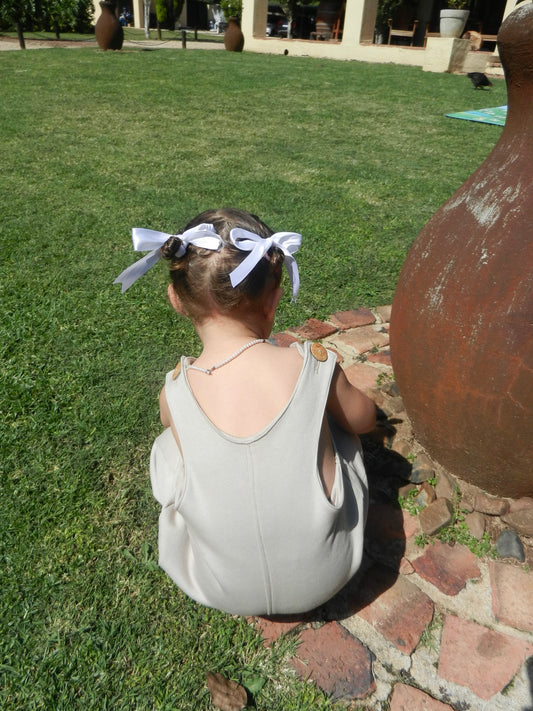 Beige Fleece Overalls
